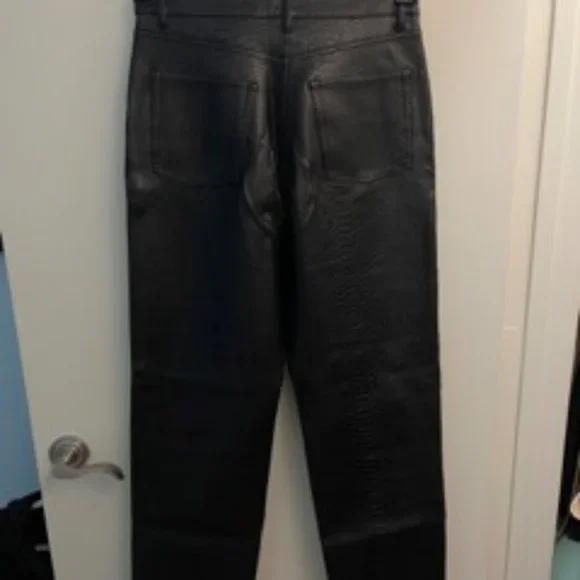 ARITZIA, High Waisted Vegan Leather Python Pants, The Melina Pants, Wilfred - Picture 7 of 7